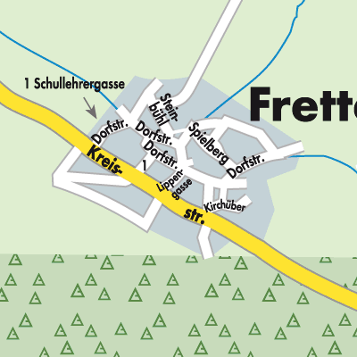 Stadtplan Fretterode