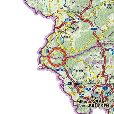 Landkarte Freudenburg