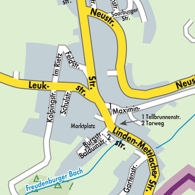 Stadtplan Freudenburg