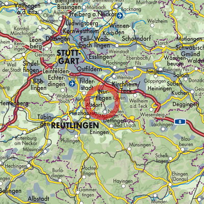 Landkarte Frickenhausen