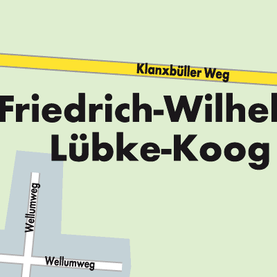 Stadtplan Friedrich-Wilhelm-Lübke-Koog