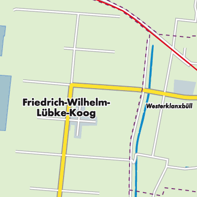 Übersichtsplan Friedrich-Wilhelm-Lübke-Koog