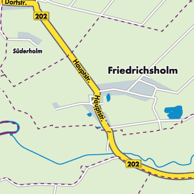 Übersichtsplan Friedrichsholm