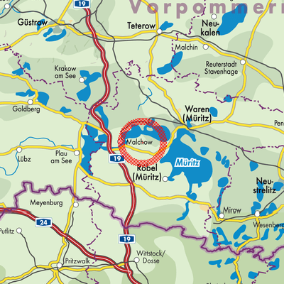 Landkarte Göhren-Lebbin