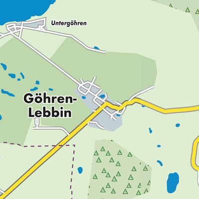 Übersichtsplan Göhren-Lebbin
