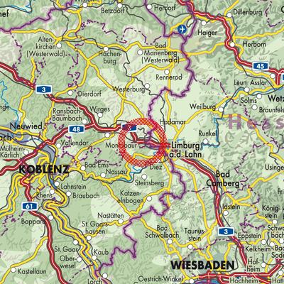 Landkarte Görgeshausen