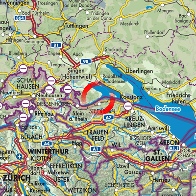 Landkarte Gaienhofen