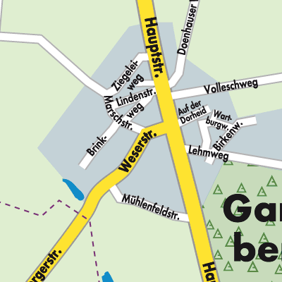 Stadtplan Gandesbergen