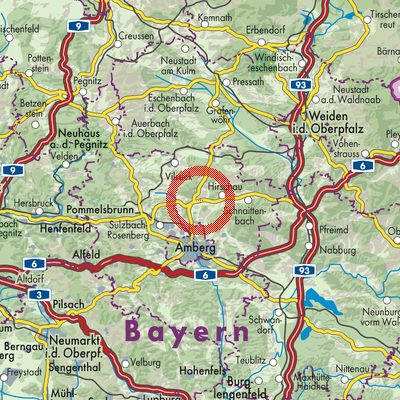 Landkarte Gebenbach