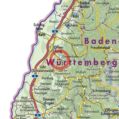 Landkarte Gengenbach