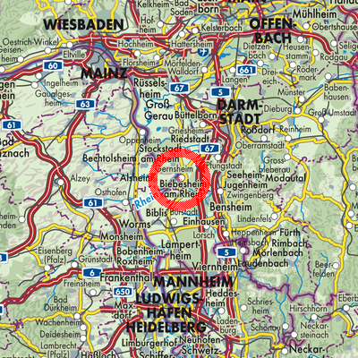 Landkarte Gernsheim