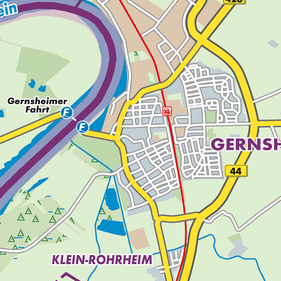 Übersichtsplan Gernsheim