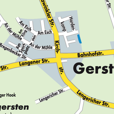Stadtplan Gersten