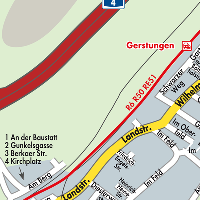 Stadtplan Gerstungen