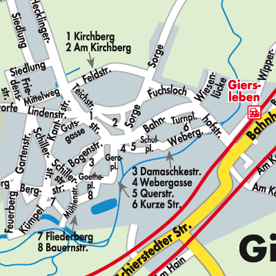 Stadtplan Giersleben