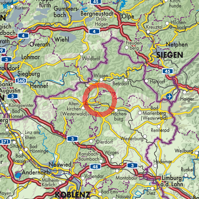 Landkarte Giesenhausen