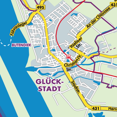 Übersichtsplan Glückstadt