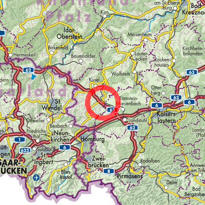 Landkarte Glan-Münchweiler