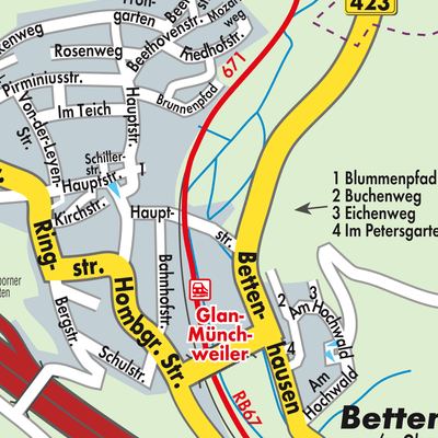 Stadtplan Glan-Münchweiler