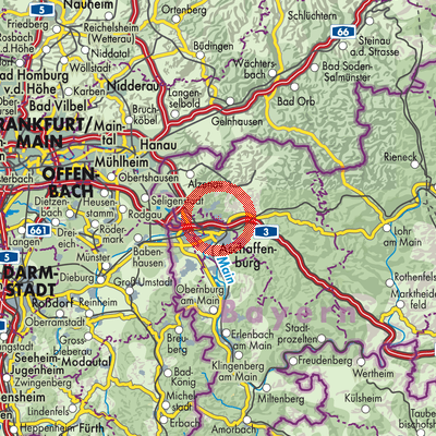 Landkarte Glattbach
