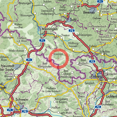 Landkarte Gleichamberg