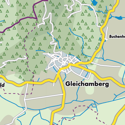 Übersichtsplan Gleichamberg