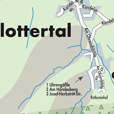 Stadtplan Glottertal