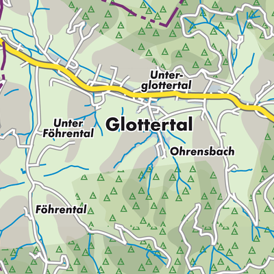 Übersichtsplan Glottertal