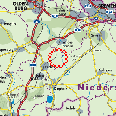 Landkarte Goldenstedt
