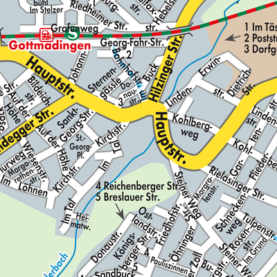 Stadtplan Gottmadingen