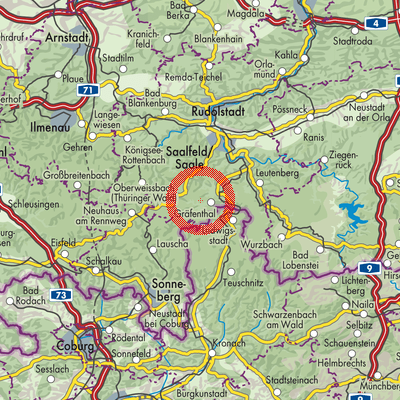 Landkarte Gräfenthal