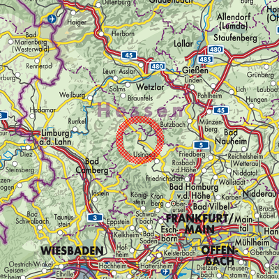 Landkarte Grävenwiesbach