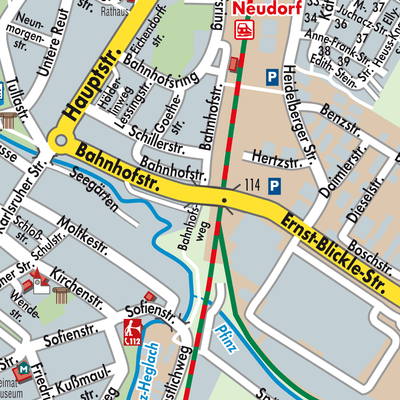 Stadtplan Graben-Neudorf