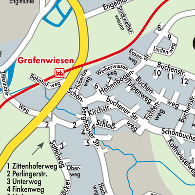 Stadtplan Grafenwiesen
