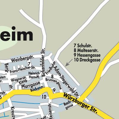 Stadtplan Greußenheim