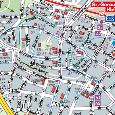 Stadtplan Groß-Gerau