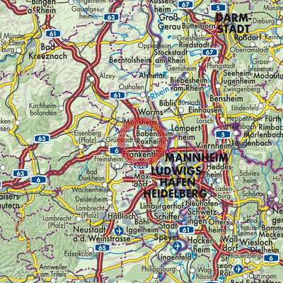 Landkarte Großniedesheim