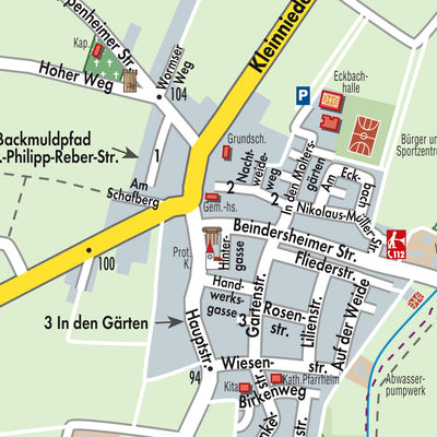 Stadtplan Großniedesheim