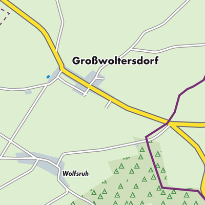 Übersichtsplan Großwoltersdorf