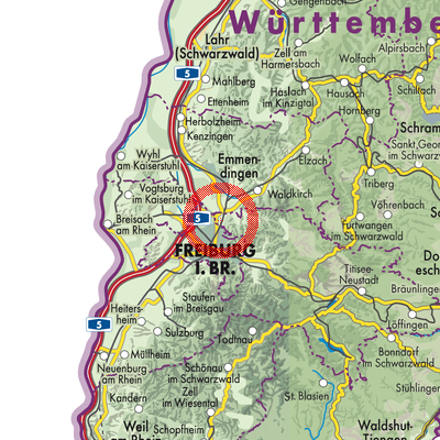 Landkarte Gundelfingen