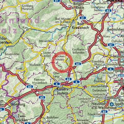 Landkarte Gundersweiler