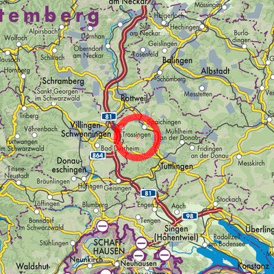 Landkarte Gunningen