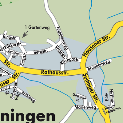 Stadtplan Gunningen