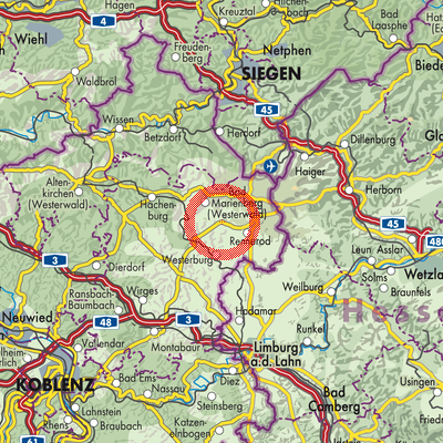 Landkarte Höhn