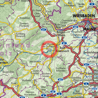 Landkarte Hüffelsheim