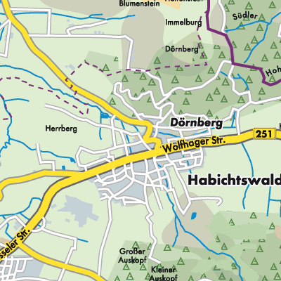 Übersichtsplan Habichtswald
