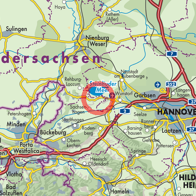 Landkarte Hagenburg
