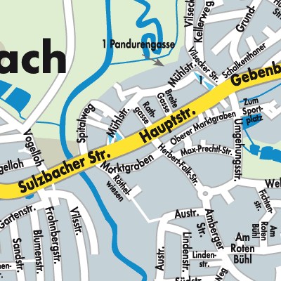 Stadtplan Hahnbach