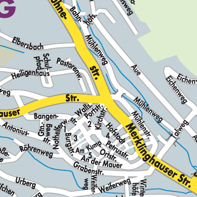 Stadtplan Hallenberg