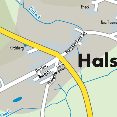 Stadtplan Halsbach